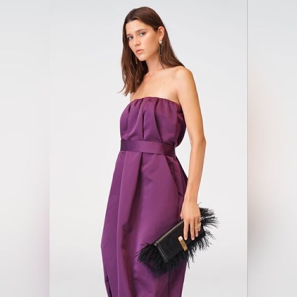 ZARA STUDIO STRAPLESS TAFFETA DRESS LIMITED EDITION - Picture 9 of 14